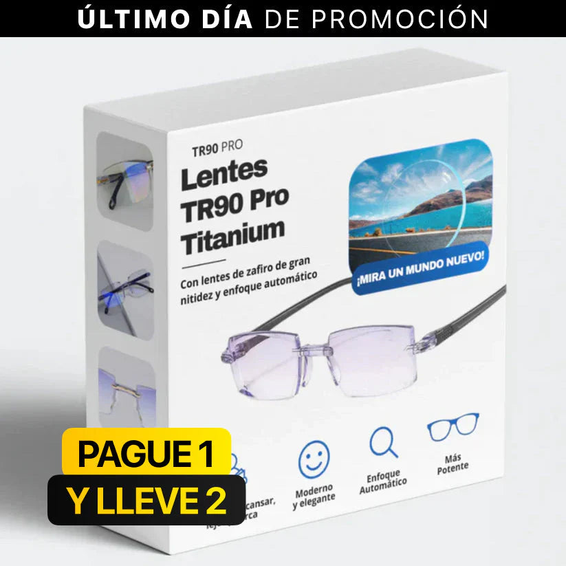 LLEVE 2 Y PAGUE 1 ㅤㅤAnteojos Inteligentes TR90 Titanium Pro + Estuche de REGALO